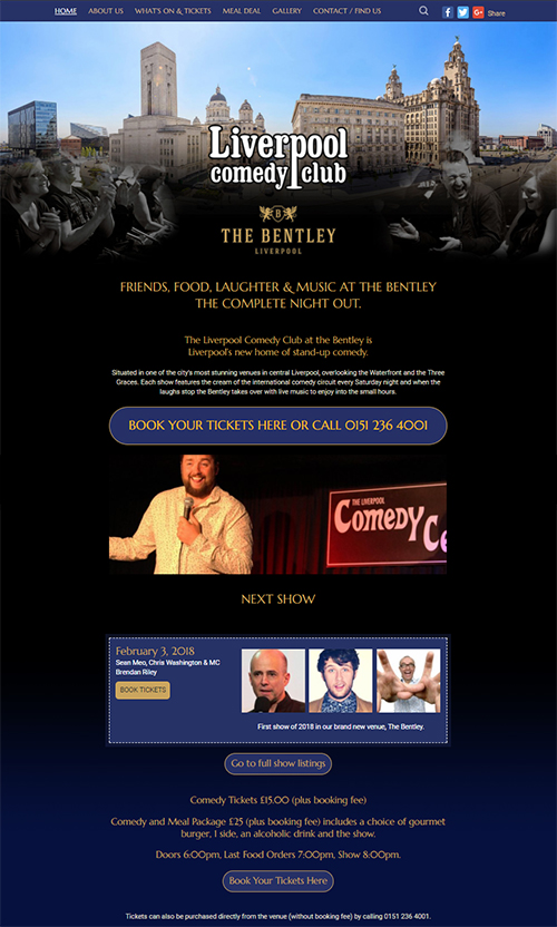 comedy club website