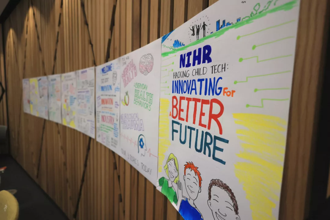 Live art created for an event The Catalyst at Newcastle University