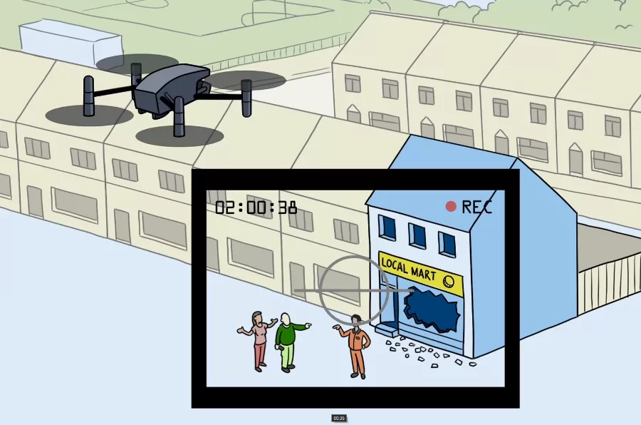 Motion graphics videos with illustration